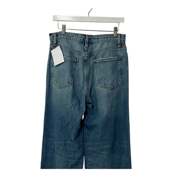 FRAME WOMENS SIZE 28 LE JANE HIGH RISE WIDE LEG VARSITY BLUES NEW - Picture 10 of 14